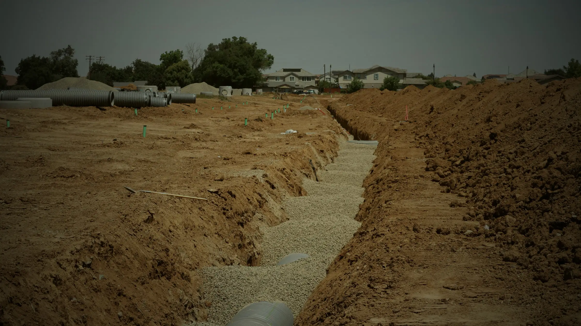 Utilities & Pipe work in progress