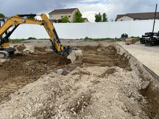 Digging out subgrade
